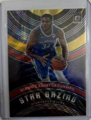 Giannis Antetokounmpo [Red Gold Wave] Basketball Cards 2022 Panini Donruss Optic Star Gazing Prices
