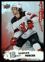 Dawson Mercer [Red] Hockey Cards 2021 Upper Deck Rookie Class Prices