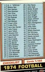 Checklist 1-132 #117 Football Cards 1974 Topps Prices