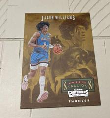 Jalen Williams #8 Basketball Cards 2022 Panini Contenders Rookie Stallions Prices