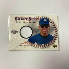 Alex Rodriguez #J-AR Baseball Cards 2001 Upper Deck Sweet Spot Game Jersey Prices