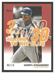 Darryl Strawberry [Red] #WC-10 Baseball Cards 2023 Topps Welcome to the Club Prices