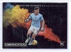 Julian Alvarez #12 Soccer Cards 2022 Panini Obsidian Black Colorblast Prices