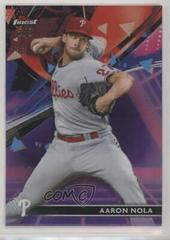 Aaron Nola [Purple Pink Vapor Refractor] #76 Baseball Cards 2021 Topps Finest Prices