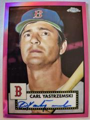 Carl Yastrzemski [Pink] #PA-CY Baseball Cards 2021 Topps Chrome Platinum Anniversary Autographs Prices