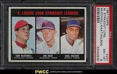 AL Strikeout Ldrs. [McDowell, Kaat, Wilson] Baseball Cards 1967 Topps Prices