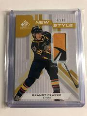 Brandt Clarke [Gold Patch] #NS-BC Hockey Cards 2021 SP Game Used CHL New Style Prices