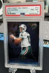 Dan Marino [Blue Refractor] #T3 Football Cards 1999 Topps Finest Team Prices