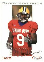 Devery Henderson #18 Football Cards 2004 Sage Prices