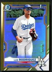Luis Rodriguez [Gold Refractor] #BCP-196 Baseball Cards 2021 Bowman Chrome Prospects Prices
