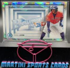 Pedro Leon [Atomic Refractor] #B3D-18 Baseball Cards 2022 Bowman in 3D Prices