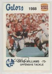 David Williams #3 Football Cards 1988 Burger King Florida Gators Prices