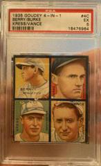 Berry, Burke, Kress, Vance #4C Baseball Cards 1935 Goudey 4 in 1 Prices