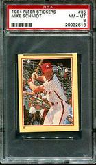 Mike Schmidt #35 Baseball Cards 1984 Fleer Stickers Prices