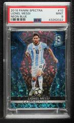 Lionel Messi [Neon Blue] #10 Soccer Cards 2016 Panini Spectra Prices