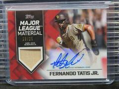 Fernando Tatis Jr. [Red] Baseball Cards 2022 Topps Major League Material Autographs Prices
