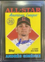 Andres Gimenez [Black] Baseball Cards 2023 Topps 1988 All Star Autographs Prices