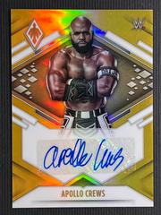 Apollo Crews [Gold] #PA-ACR Wrestling Cards 2022 Panini Chronicles WWE Phoenix Autographs Prices