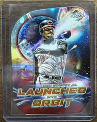 Ken Griffey Jr. [Red Flare] Baseball Cards 2023 Topps Cosmic Chrome Launched Into Orbit Prices