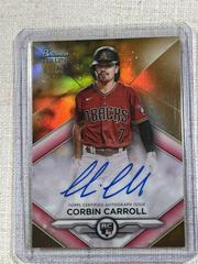 Corbin Carroll [Gold] Baseball Cards 2023 Bowman Sterling Rookie Autographs Prices