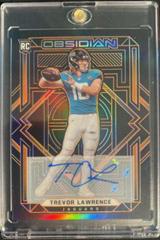 Trevor Lawrence [Autograph Orange] #101 Football Cards 2021 Panini Obsidian Prices