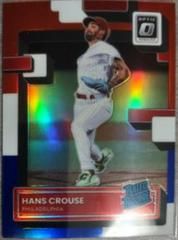 Hans Crouse [Red White Blue] #67 Baseball Cards 2022 Panini Donruss Optic Prices