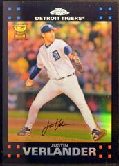 Justin Verlander [Refractor] #76 Baseball Cards 2007 Topps Chrome Prices