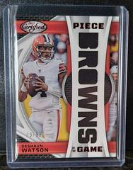 Deshaun Watson [Red] Football Cards 2023 Panini Certified Piece of the Game Prices