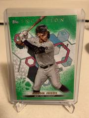 Aaron Judge [Green] #99 Baseball Cards 2022 Topps Inception Prices