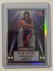Jaden Ivey [Holo] #5 Basketball Cards 2022 Panini Hoops Now Playing Prices