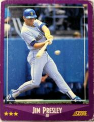 Jim Presley #46 Baseball Cards 1988 Score Prices