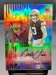 Cade York #RS-CY Football Cards 2022 Panini Illusions Rookie Signs Prices