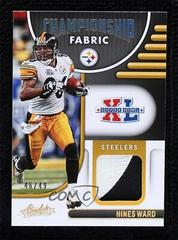 Hines Ward [Gold] #CF-8 Football Cards 2022 Panini Absolute Championship Fabric Prices