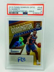 RJ Barrett [Gold] Basketball Cards 2019 Panini Donruss Optic Rookie Dominator Signatures Prices