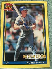Robin Yount #P Baseball Cards 1991 Topps Box Panels Hand Cut Prices