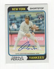 Oswald Peraza #ROA-OPE Baseball Cards 2023 Topps Heritage Real One Autographs Prices