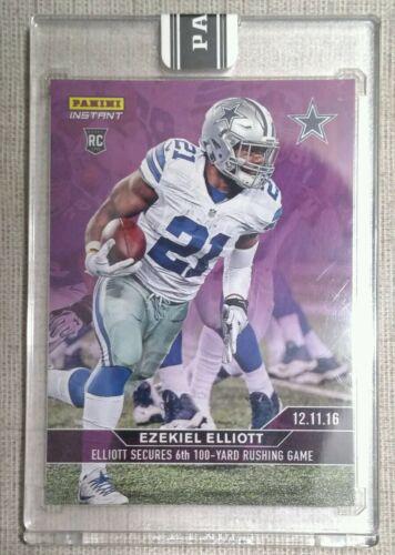 Ezekiel Elliott [Purple] #318 Football Cards 2016 Panini Instant NFL