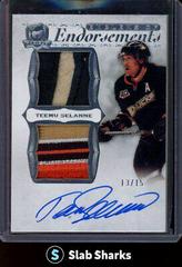 Teemu Selanne Hockey Cards 2021 Upper Deck The Cup Emblems of Endorsements Auto Patch Prices