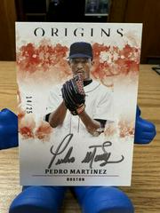 Pedro Martinez [Silver Ink] Baseball Cards 2021 Panini Chronicles Origins Autographs Prices