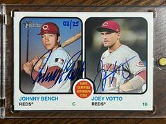 Johnny Bench, Joey Votto Baseball Cards 2022 Topps Heritage Real One Dual Autographs Prices
