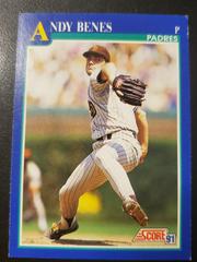 Andy Benes #538 Baseball Cards 1991 Score Prices