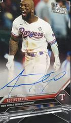 Adolis Garcia [Autograph Full Color] Baseball Cards 2023 Topps Now World Series Champions Prices