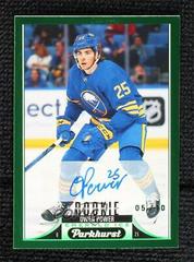 Owen Power [Emerald Ice Autograph Achievements] #327 Hockey Cards 2022 Parkhurst Prices