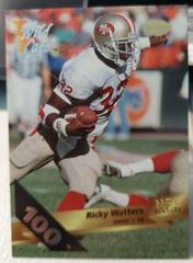 Ricky Watters [100 Stripe] #6 Football Cards 1993 Wild Card Prices
