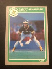Rickey Henderson Baseball Cards 1985 Fleer Prices