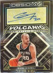 Manu Ginobili [Yellow] Basketball Cards 2021 Panini Obsidian Volcanic Signatures Prices