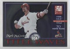 Mark McGwire Baseball Cards 2001 Donruss Elite Title Waves Prices