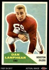 Dan Lanphear Football Cards 1960 Fleer Prices