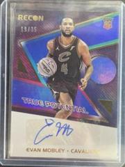 Evan Mobley [Blue] Basketball Cards 2021 Panini Recon True Potential Signatures Prices