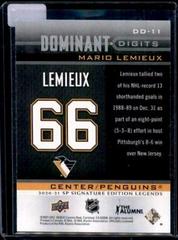Mario Lemieux Hockey Cards 2020 SP Signature Edition Legends Dominant Digits Prices